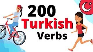 Learn Turkish Verbs ‍‍ TOP 200 VERBS IN TURKISH ‍‍Perfect Turkish Lesson