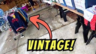 Garage Sale Clothing Rack Was Filled With Vintage!