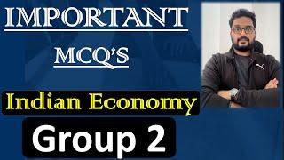 Group2 MCQ | Indian Economy | TGPSC/APPSC | General Queries | Improve G2 scores | Economy by Fazal |