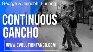 Advance gancho combination.  George & Jairelbhi teaching Argentine Tango.