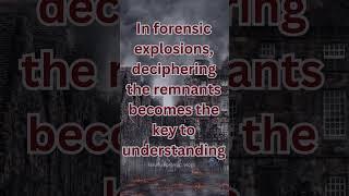 #forensicexplosions #debrissignatures #remnants #forensicdeciphering #crimescience #detonationclues