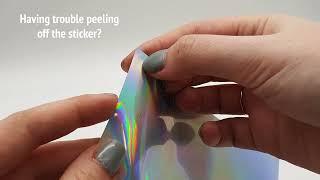 How To Peel Aluminium Film Stickers