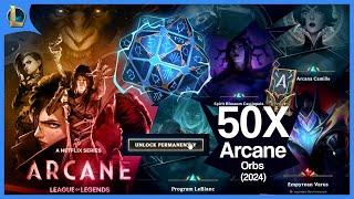 Arcane Pass + 50X Arcane 2024 Mega Orb Bundle - League of Legends