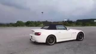 Girl Successfully Drift Honda S2000 Convertible Roadster