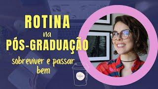 Rotina de mestrado e doutorado - aulas, orientação, eventos, dicas