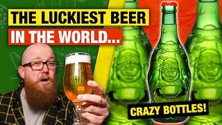 Trying CHINESE BEER For The First Time: Lucky Buddha Lager Beer Review