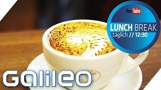 Coole Muster im Cappuccino-Schaum: Barista-Tricks | Galileo Lunch Break