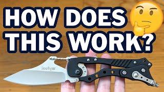 The World's Weirdest Knife Explained - Kershaw Hawk E.T. - Grant & Gavin Hawk External Toggle