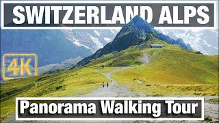 4K City Walks: Mannlichen Switzerland Mountains  - Virtual Walk Walking Treadmill Video