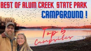 Alum Creek State Park Campground BEST campsites 2023