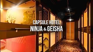 Japan Capsule Hotel: Ninja & Geisha Stay in Osaka!