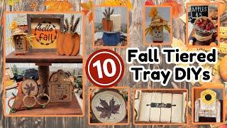 ⏰️5-minute Fall Tiered Tray Decor Ideas - Quick And Easy!