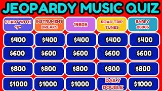 CAN YOU GUESS THE SONG JEOPARDY STYLE MUSIC QUIZ IN 6 SECONDS?