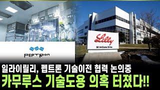 [펩트론 주가전망] 카무루스 기술 도용 터졌다!! 다음주 펩트론은 25만원을 뚫어줄 것인가!?  | 강산