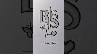 Jinka naam B aur S se suru hota hai || B S letter Art ️#shorts