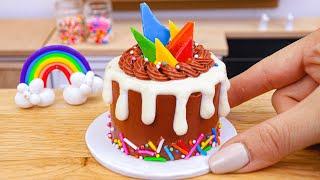 Yummy Chocolate Cake  Extremely Tasty Miniature Rainbow Chocolate Cake Decorating Ideas