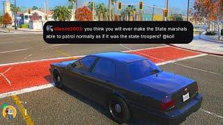 Koil On If He'd Let Marshals Be Able To Patrol Normally Like The State Troopers | NoPixel 4.0