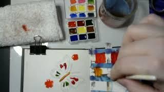 Swatching Holbien Watercolor Paints