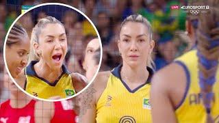 ไทซ่า เมเนเซส โอลิมปิก 2024 Thaisa Menezes volleyball olympics | highlights