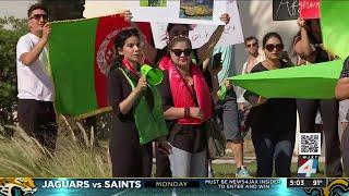 Jacksonville's Afghan community, supporters rally for peace