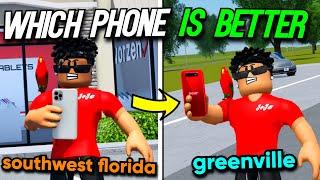 Which *PHONE* is BETTER Southwest Florida or Greenville?