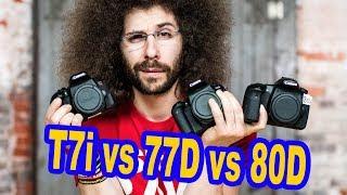 Canon T7i vs Canon 77D vs Canon 80D Which to Buy?