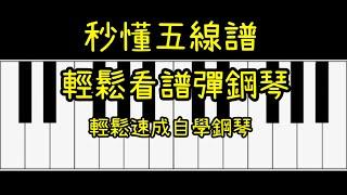 秒懂五線譜｜從此看譜彈鋼琴｜自學鋼琴