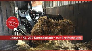 OPTIONAL ERHÄLTLICHE GREIFSCHAUFEL FÜR DEN JANSEN® KOMPAKTLADER KL-200