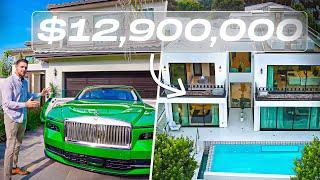 Touring EPIC $12,995,000 Palisades Mansion & $700,000 Rolls Royce Spectre