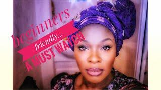 Beginners/new instagram trending gele tutorial for black women