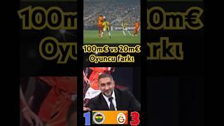 Fenerbahçe Galatasaray derbisi Osimhen asisti Ümit karan 100 m ve 20 m arasındaki fark #derbi #fbgs