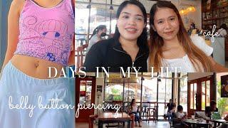 Days In My Life️ my belly button piercing, your lounge cafe & dinner at aa bbq