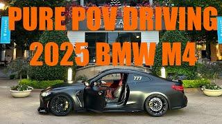 POV 2025 BMW M4 COMPETITION XDRIVE PURE HIGHWAY DRIVING ASMR 4K 60FPS #bmwm #m4competition #m4 #pov