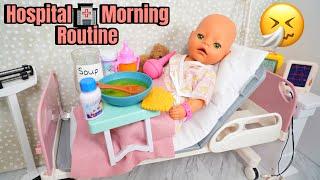 Baby Born doll Hospital Morning Routine DIY doll medicine