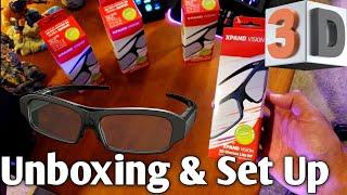 Xpand X105 RF 3D Glasses - Unboxing - Setup & Review!