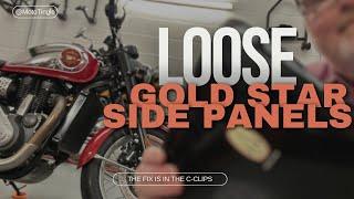 Have your BSA Gold Star side panels fallen off? - Here is the fix