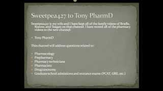 Sweetpea427 videos move to Tony PharmD