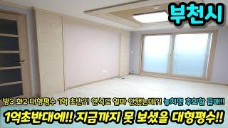 [부천빌라매매] 1억 초반대에!! 지금까지 못 보셨을 대형평수!! 연식도 얼마 안됐는데!! 방3 화2 대형평수를 1억 초반으로?! 초급매 NO.1443 [부천매매]