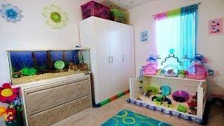 HAMSTER ROOM TOUR + FROZEN!