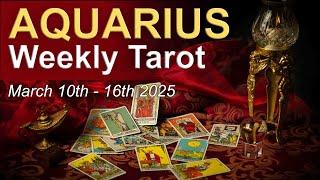 AQUARIUS "AN OPPORTUNITY IS PRESENTED! CHOOSE WISELY" Weekly Tarot Reading March 10th to 16th 2025