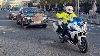 SEG escort Princess Anne through Parliament square