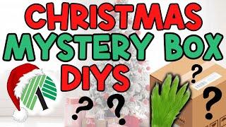 Last Minute Christmas DIYS on a Budget!  Cheap & Creative Holiday Ideas! Mystery Box Challenge