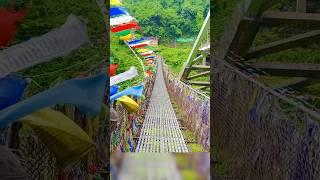 Hanging Bridge, Bhutan #hangingbridge #bhutan  #nature #travel #love #travelvlog #music #bollywood