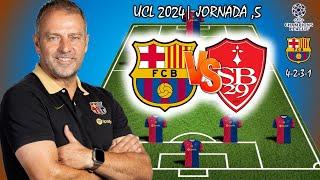 Barcelona Vs Brest | Barcelona Potential Starting Lineup  Champions League|jornada ,5