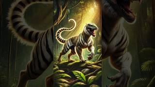 Hybrid AI Creation: Bengal Tiger Meets Velociraptor! #AIFusion #BengalTiger #Velociraptor #shorts