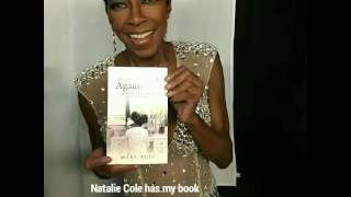 Natalie Cole backstage with my book