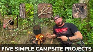 Corporals Corner Mid-Week Video #11 Five Simple Campsite Projects That You Should Know.