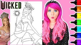 Coloring Wicked Glinda (Ariana Grande) Coloring Page | Ohuhu Art Markers