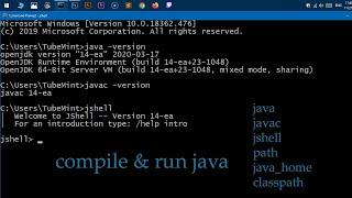 How to compile & run Java on Windows 10