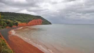 Six Hour Time Lapse of the Ocean Low to High Tide Blomidon Provincial Park, Nova Scotia